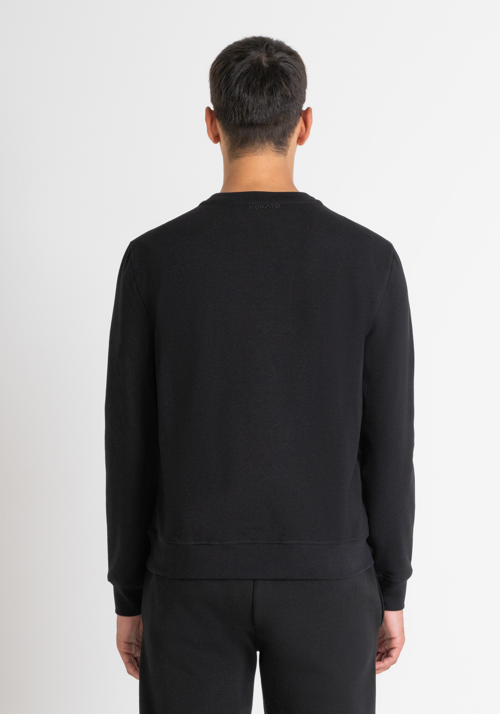 REGULAR FIT SWEATSHIRT IN SUSTAINABLE COTTON BLEND FABRIC WITH 