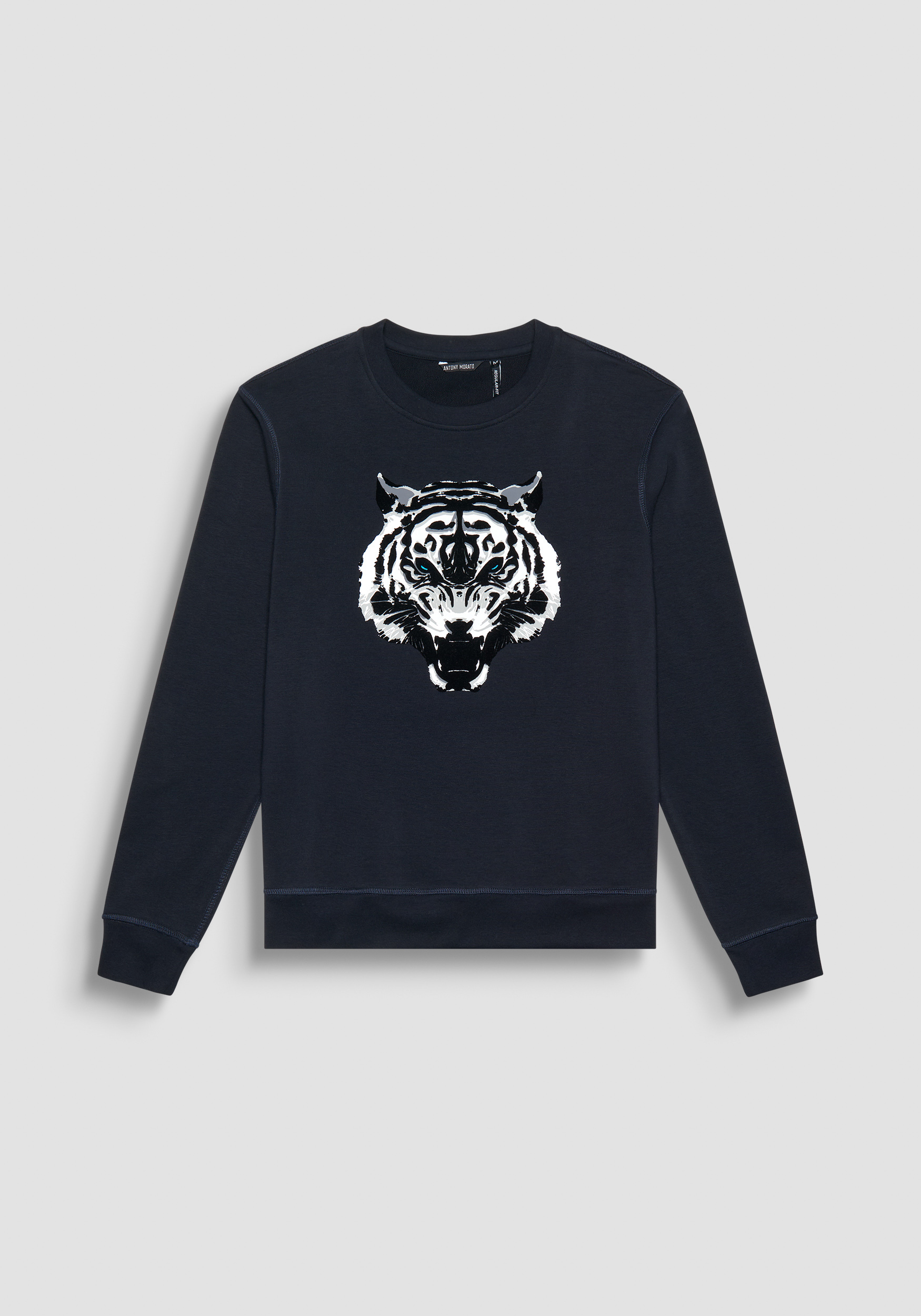 REGULAR FIT SWEATSHIRT IN SUSTAINABLE COTTON BLEND FABRIC WITH TIGER PRINT Antony Morato