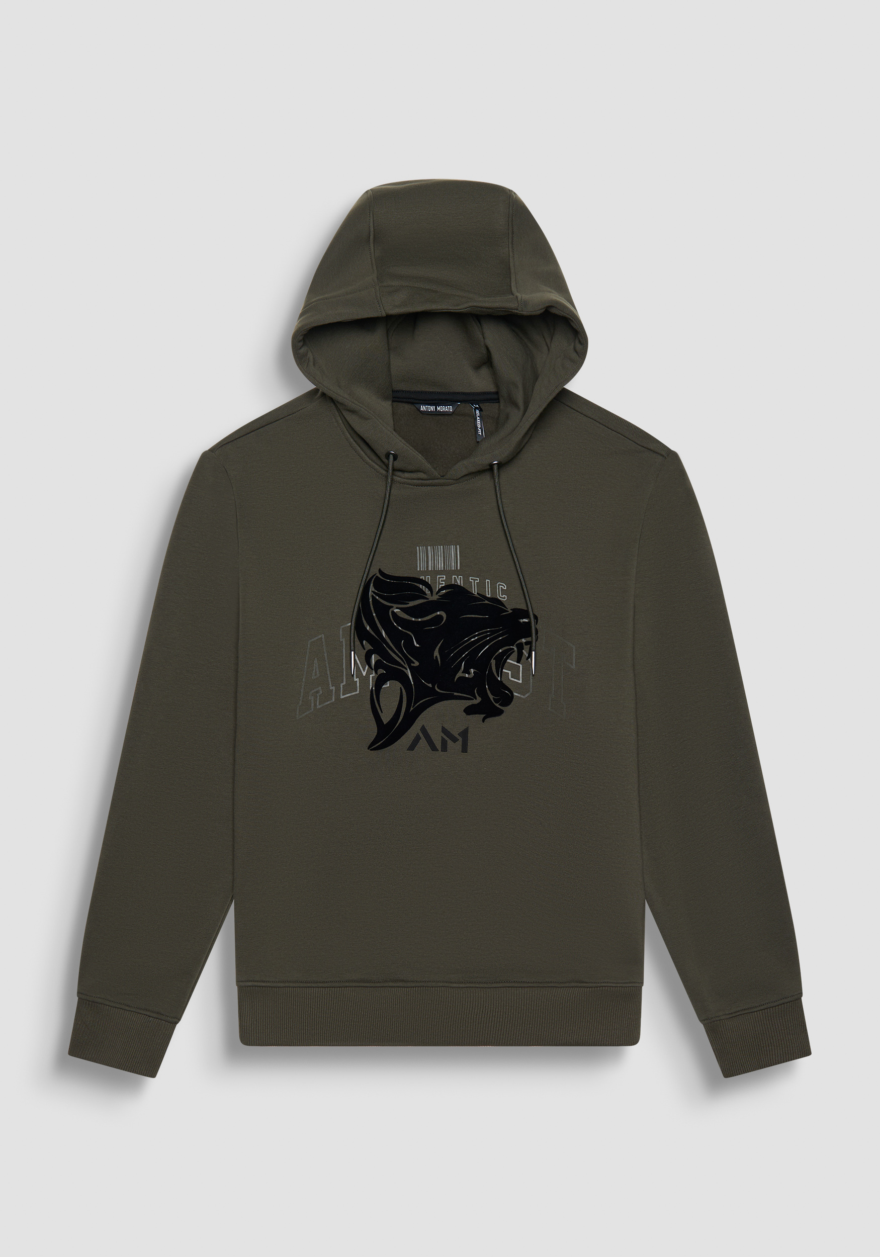 RELAXED FIT HOODIE IN SUSTAINABLE COTTON BLEND FABRIC WITH PRINT Antony Morato