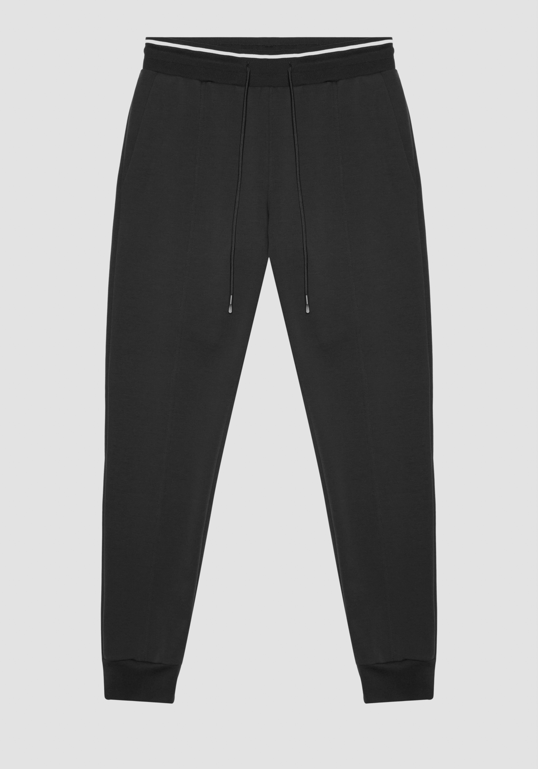 SLIM FIT SWEATPANTS IN COTTON BLEND WITH LOGO PATCH | Antony Morato