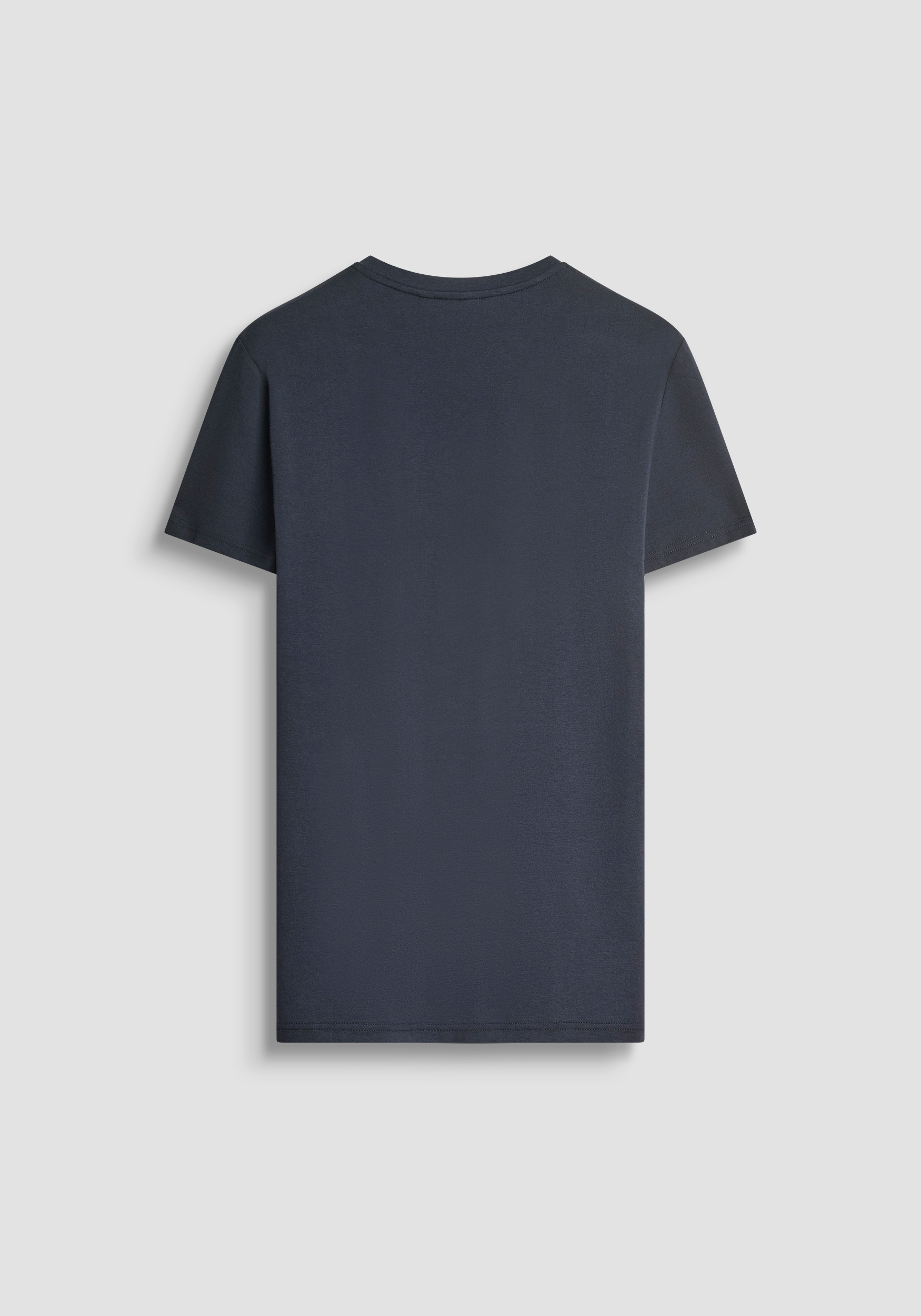 SUPER SLIM FIT T-SHIRT IN STRETCH COTTON WITH LEFT-HAND-SIDE