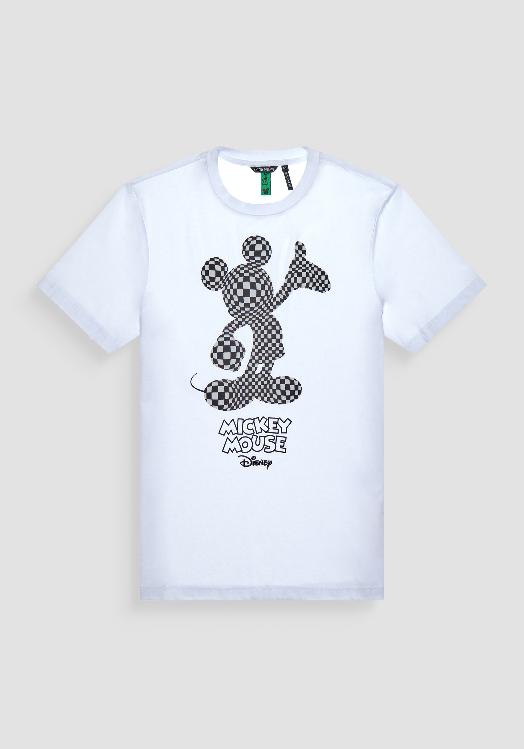 REGULAR FIT T SHIRT IN WHITE COTTON JERSEY WITH MICKEY MOUSE PRINT Antony Morato
