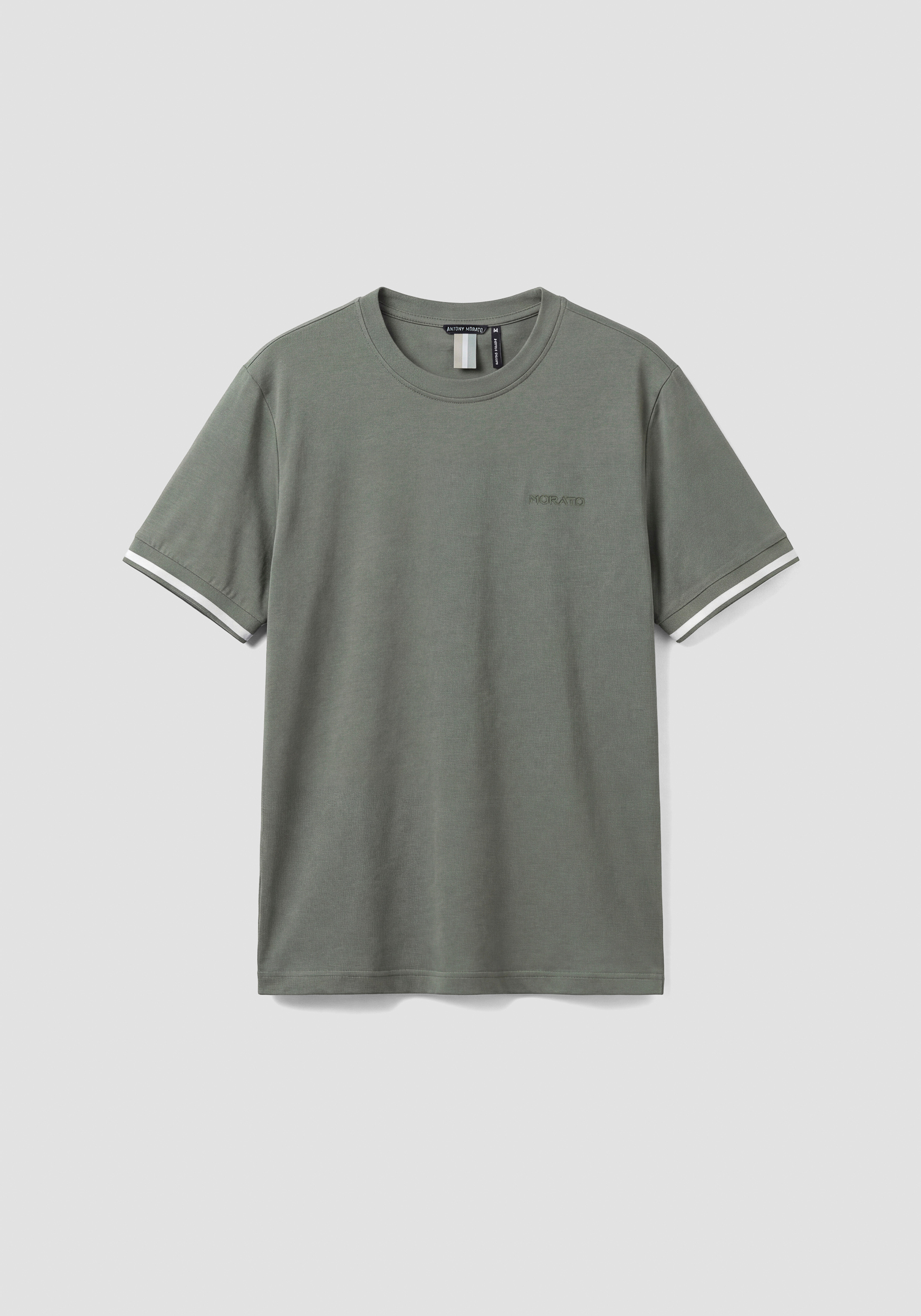REGULAR-FIT T-SHIRT IN COTTON JERSEY WITH EMBROIDERED LOGO