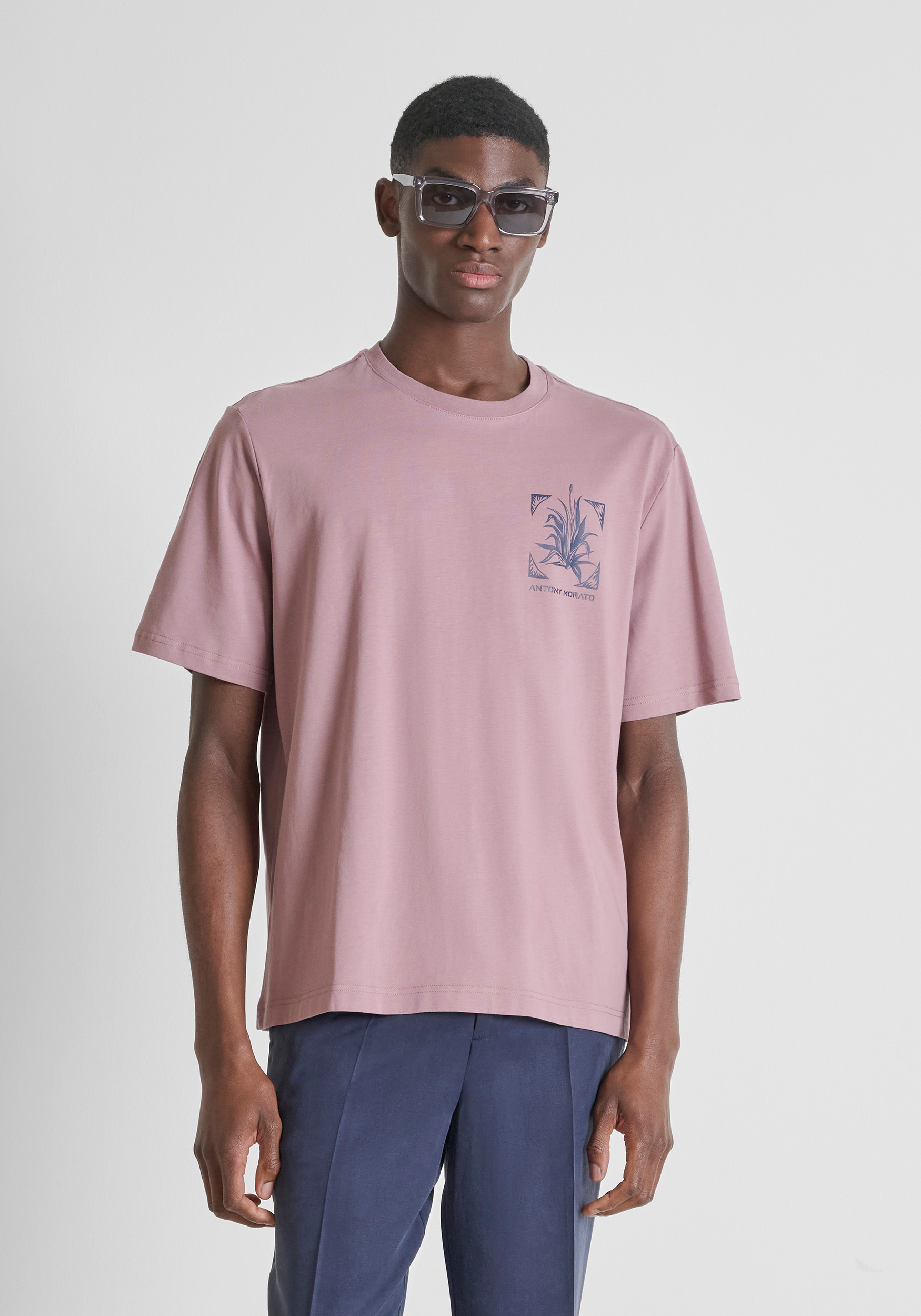 RELAXED-FIT T-SHIRT IN COTTON WITH MEZCAL PRINT | Antony Morato