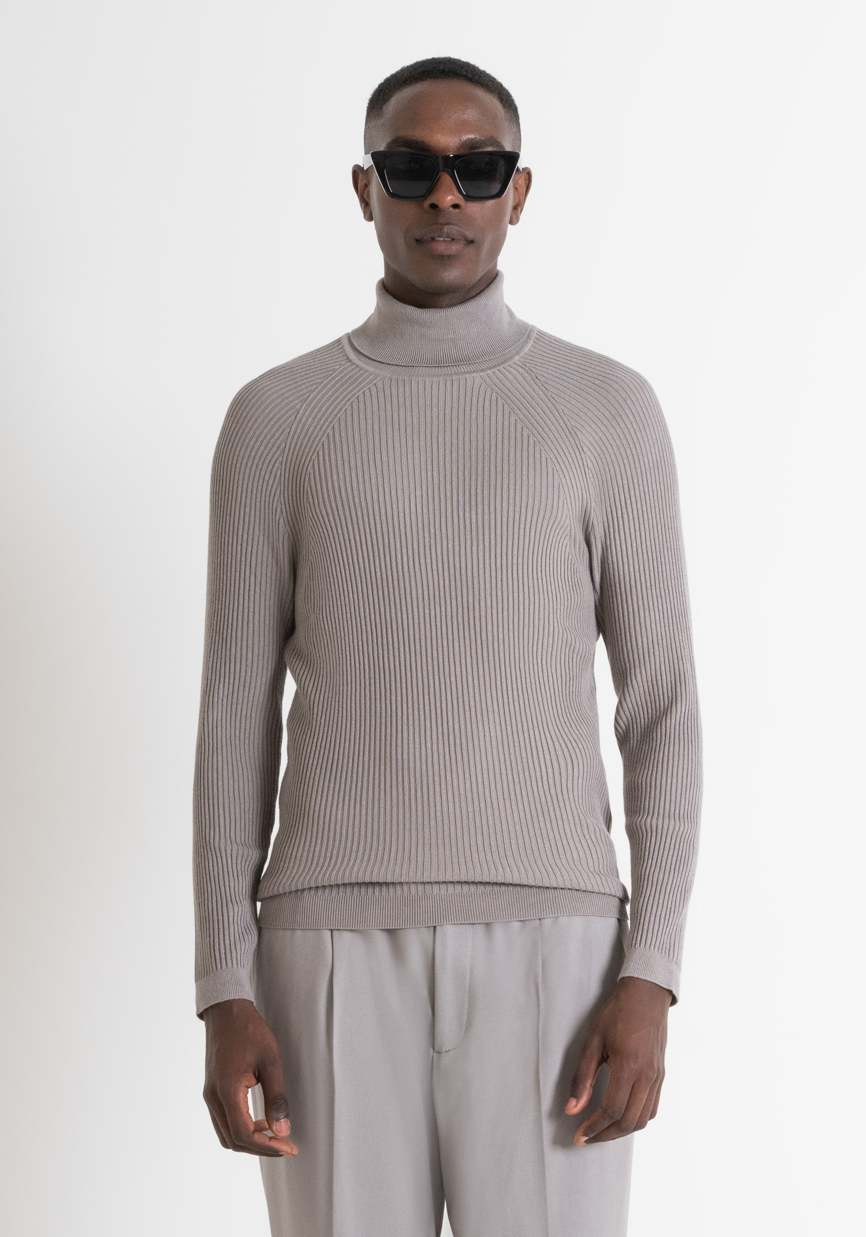 Gray turtleneck sweater mens cheap