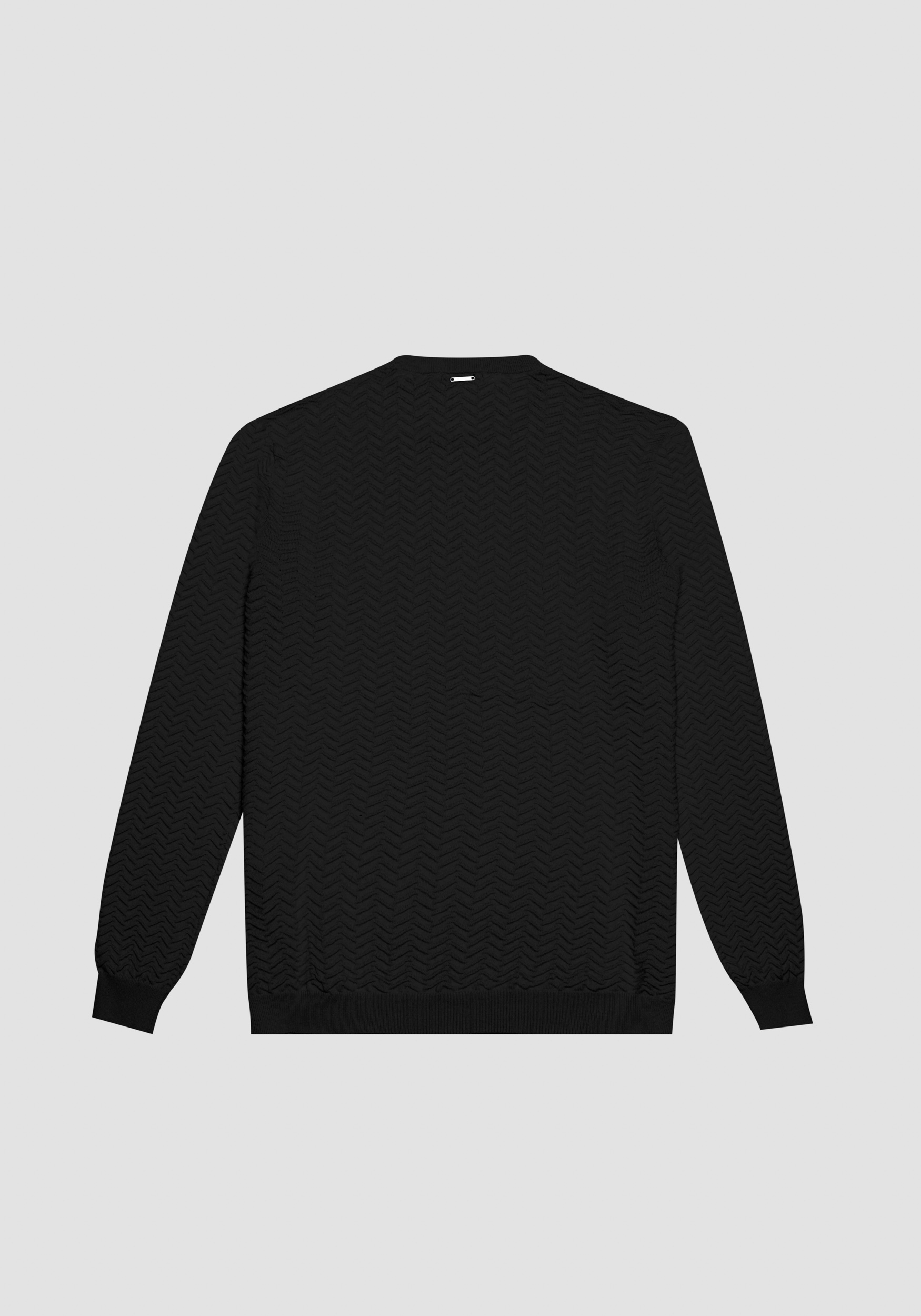 BAUMWOLLJERSEY IN NORMALER PASSFORM MIT JACQUARDMUSTER | Antony Morato ボタンヘアークリップ