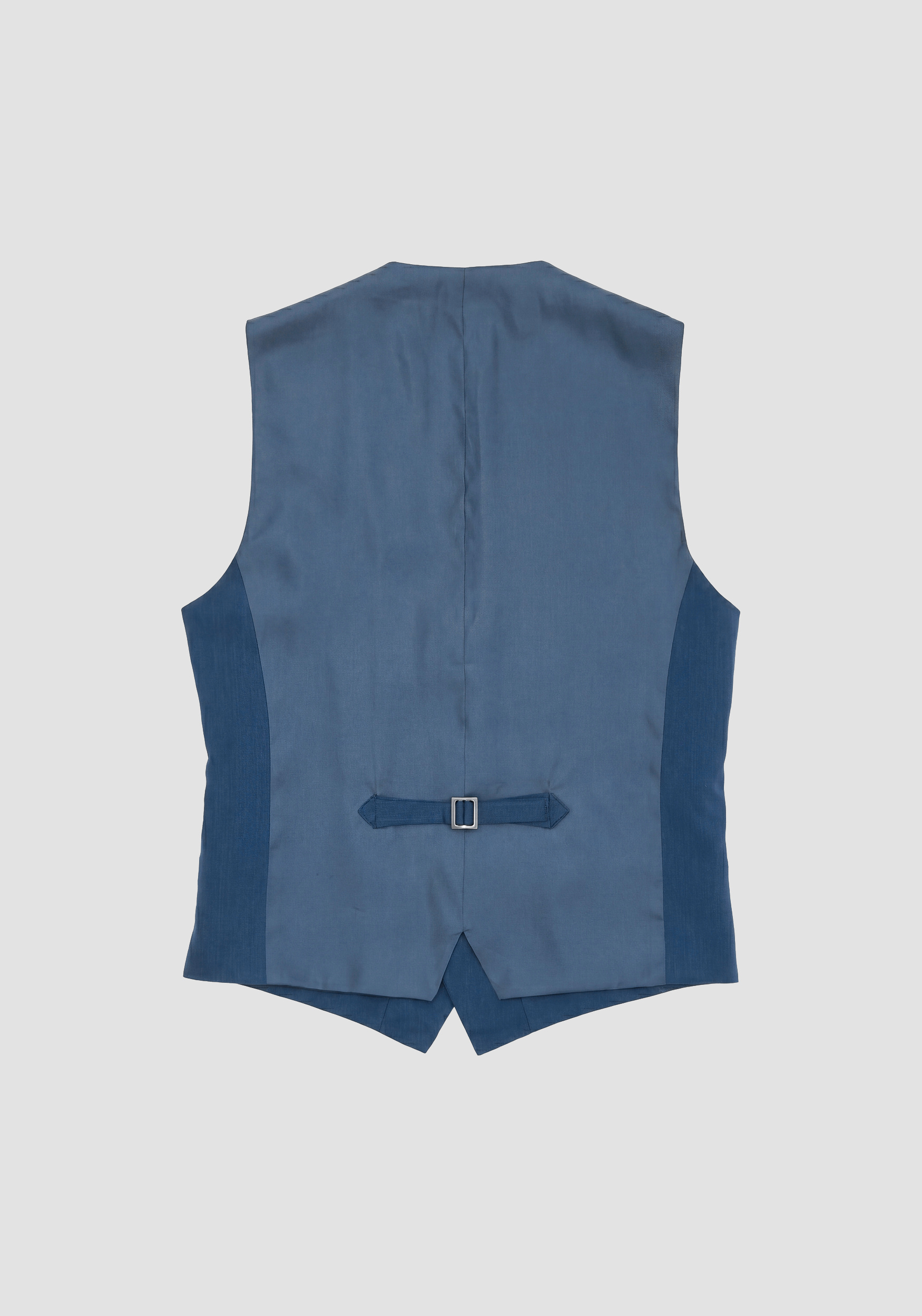 Navy blue slim-fit waistcoat in stretch viscose | Antony Morato