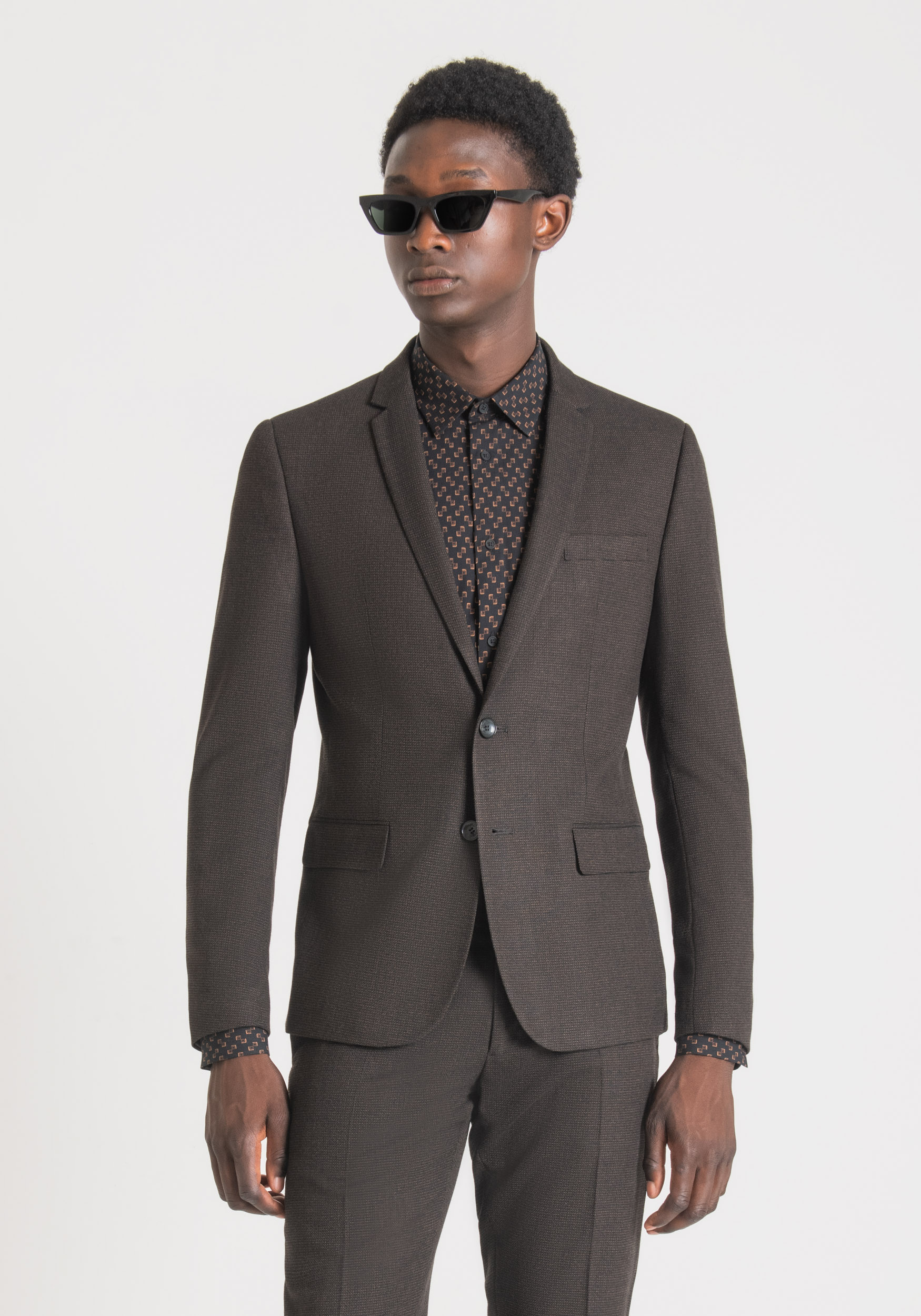 BONNIE SLIM FIT JACKET IN STRETCH VISCOSE BLEND FABRIC Antony Morato