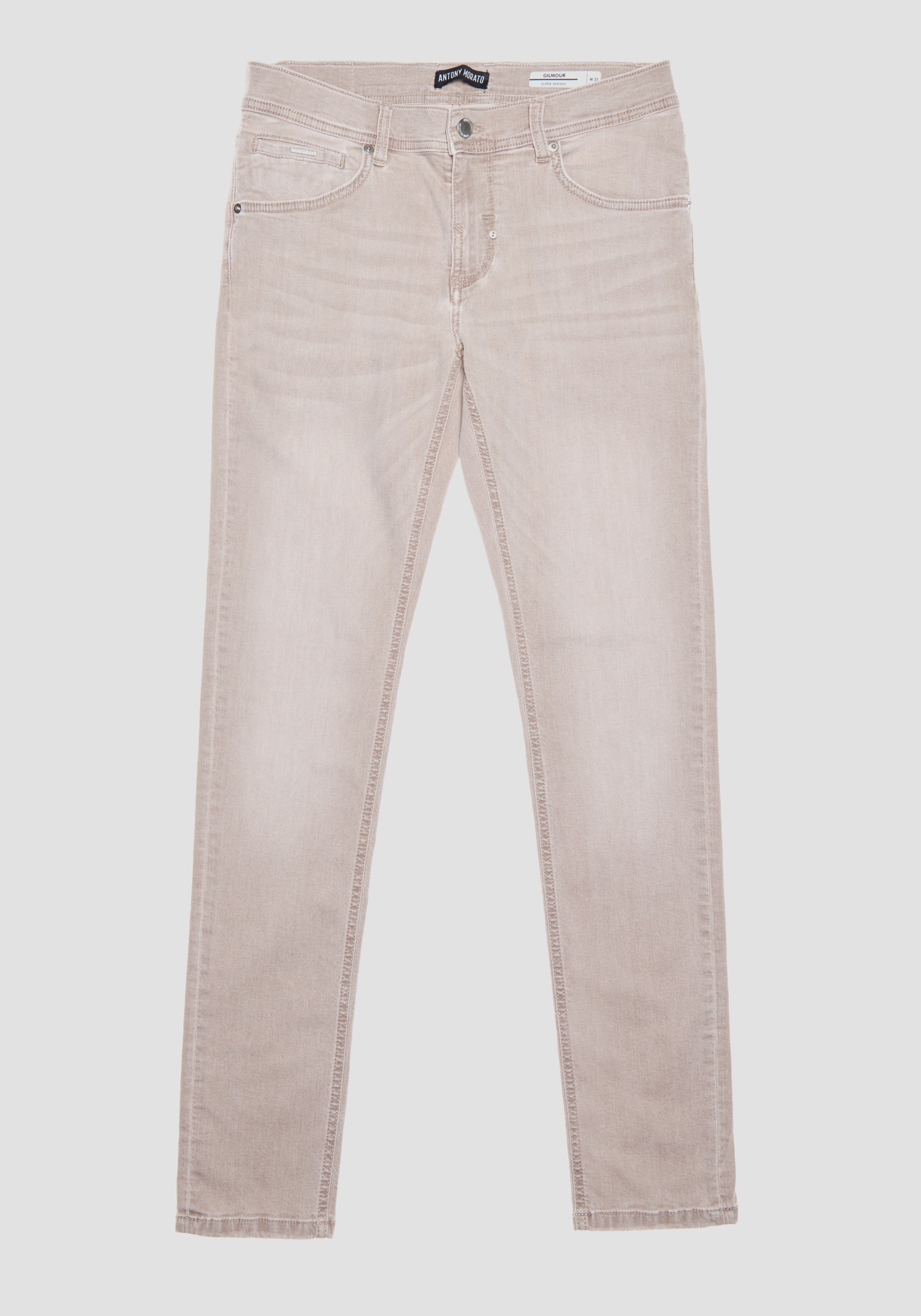SUPER SKINNY FIT IN STRETCH WITH LIGHT BEIGE WASH | Antony Morato