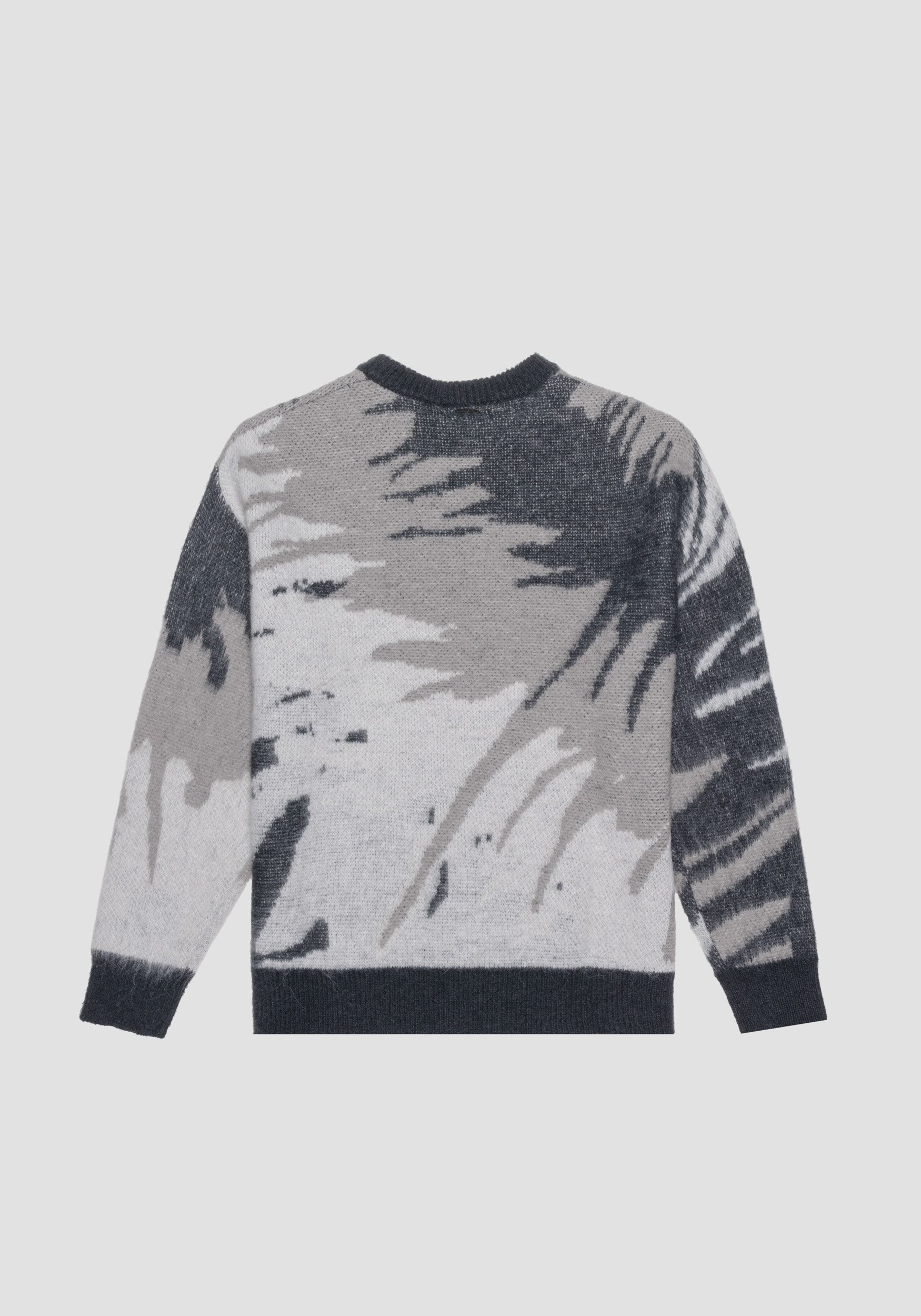 OVERSIZED SWEATER WITH ALL-OVER JACQUARD PATTERN | Antony Morato