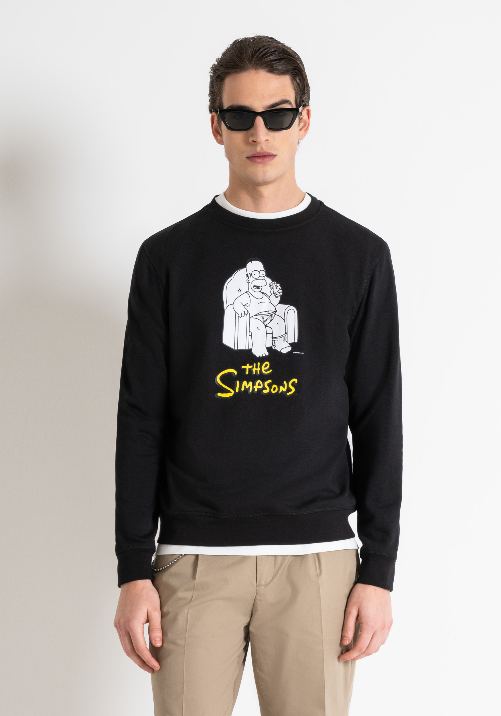 THE SIMPSONS REGULAR FIT SWEATSHIRT IN SUSTAINABLE COTTON POLY BLEND Antony Morato