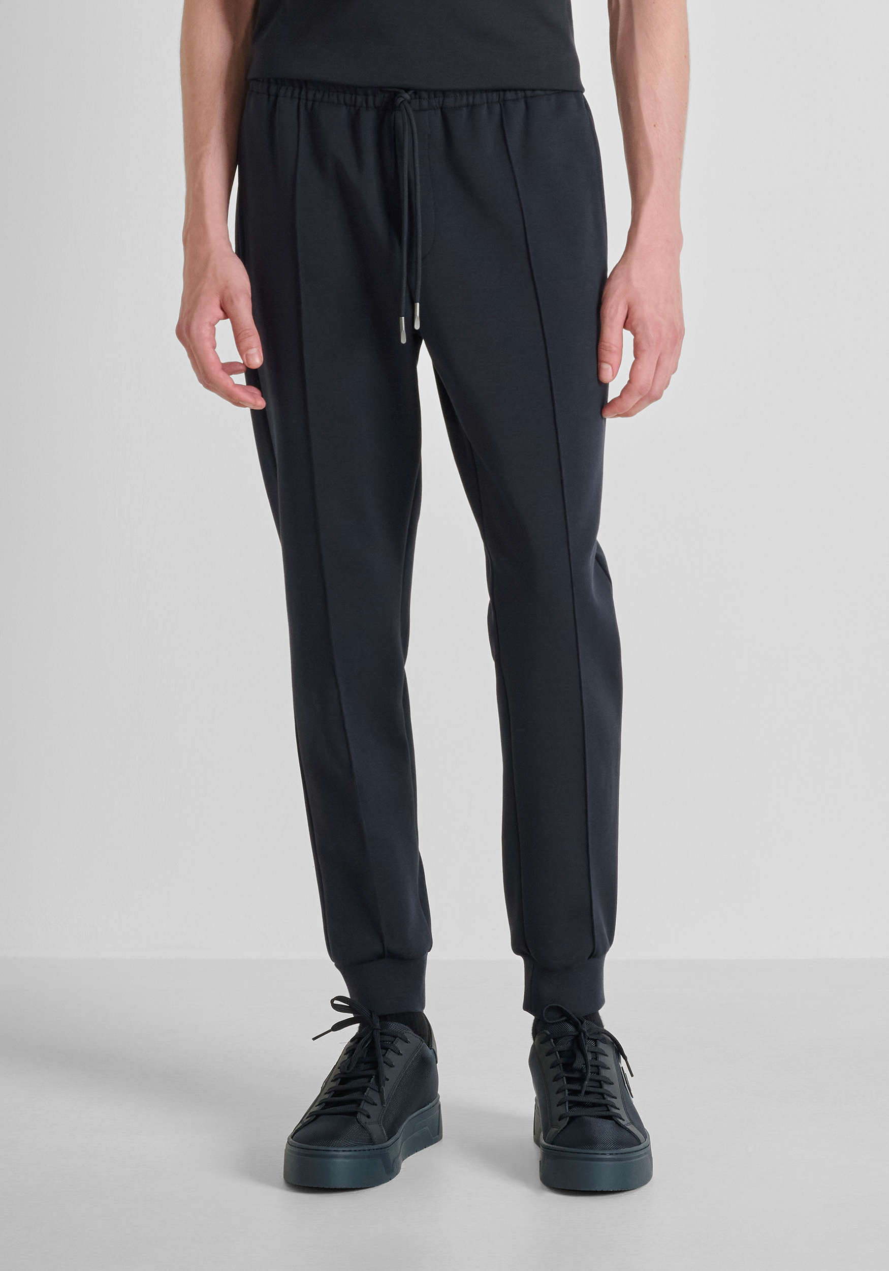 CARROT FIT FLEECE TROUSERS IN COTTON BLEND | Antony Morato