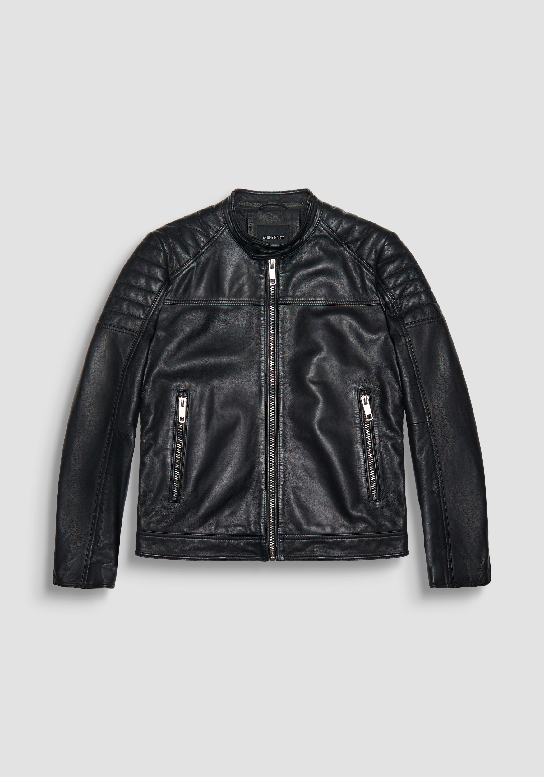 VINTAGE STYLE GENUINE LEATHER BIKER JACKET