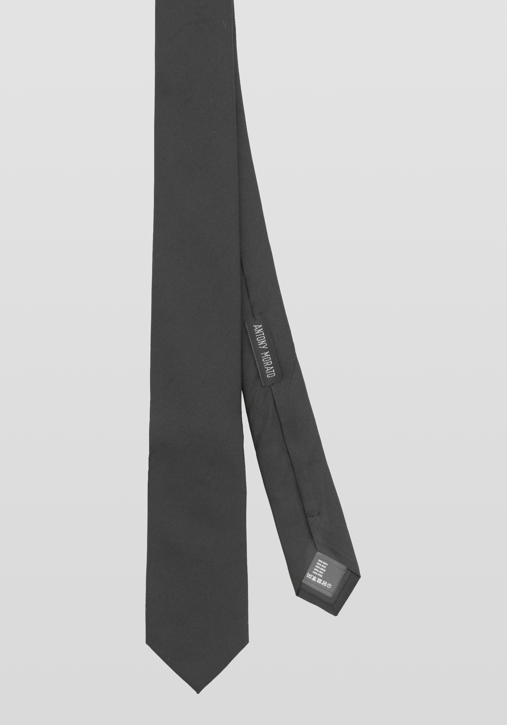 Corbata De Satén Para Hombre Rael-Brook - Clásica, Lisa, 100% Poliéster