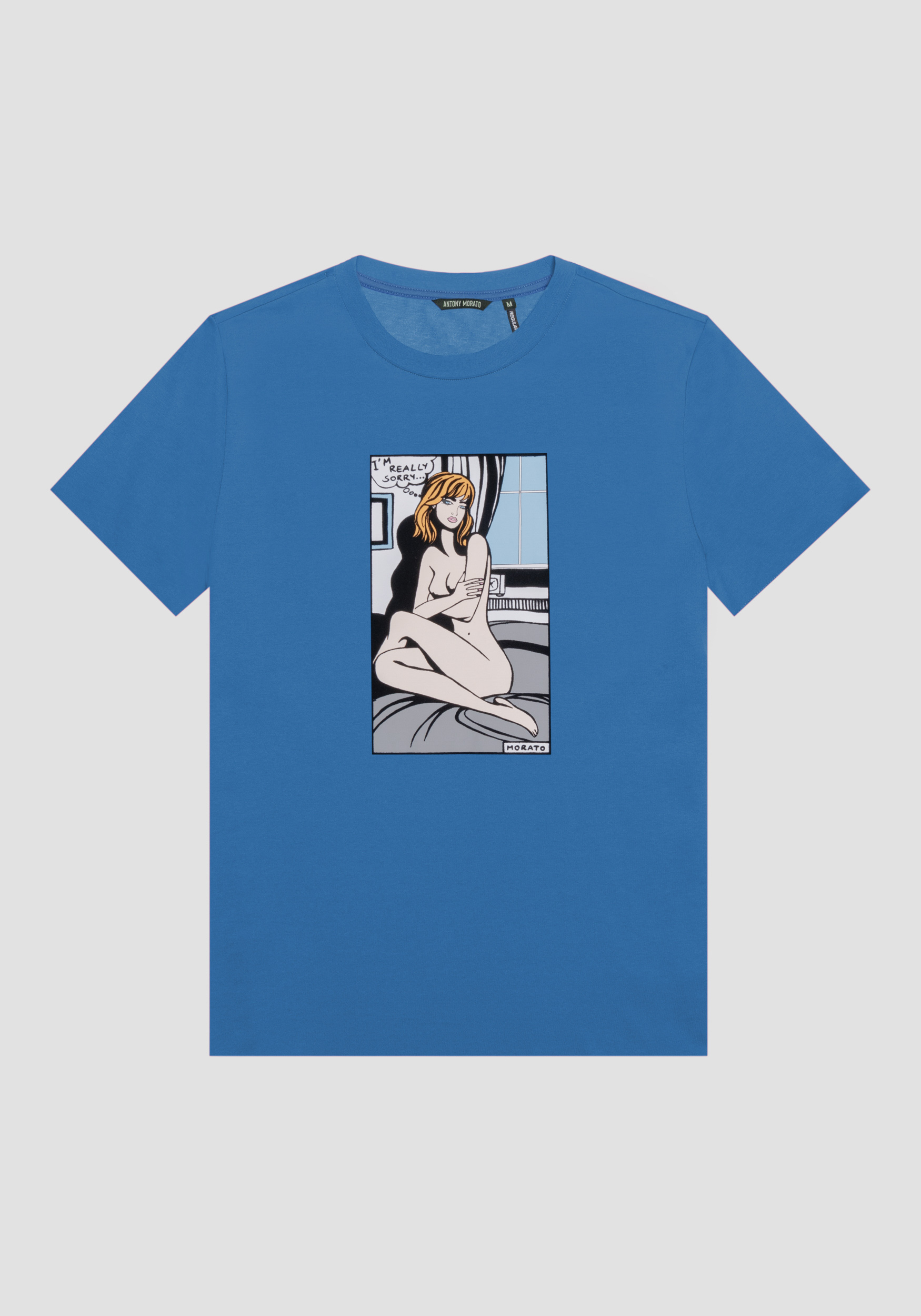 T shirtregularfitin100 cotoneconstampavignetta t shirtsepolo